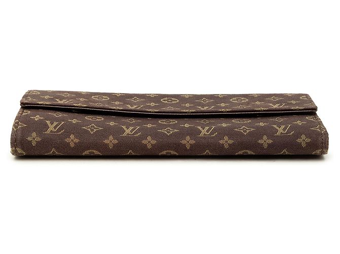 Louis Vuitton Brown Monogram Mini Lin Sarah Wallet Geldbörse - Ansicht 3