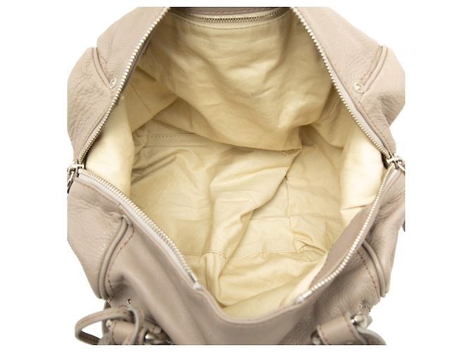 Bolso de mano Chloé Paddington en piel gris - vista 4