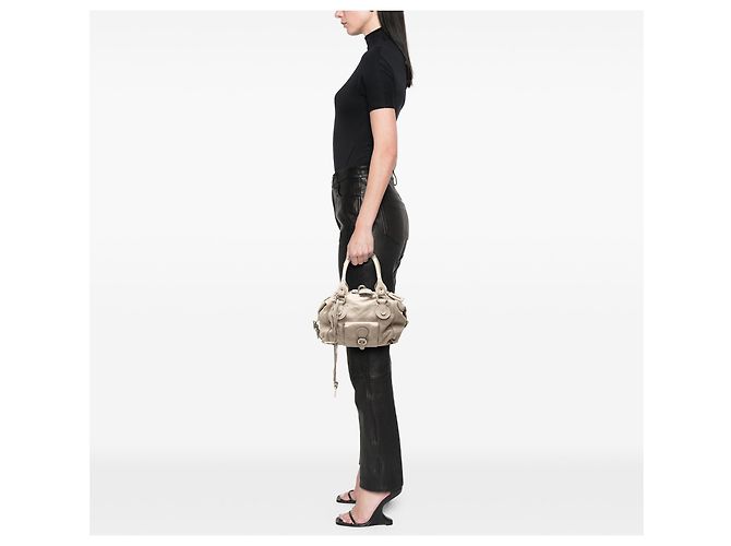 Bolso de mano Chloé Paddington en piel gris - vista 6