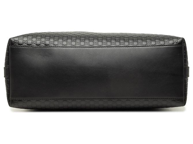 Gucci Margaux Schultertasche in schwarzem Microguccissima - Ansicht 3