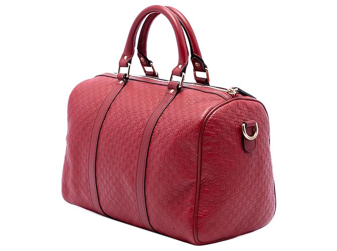 Bolso Boston Gucci Red Medium Microguccissima - vista 2