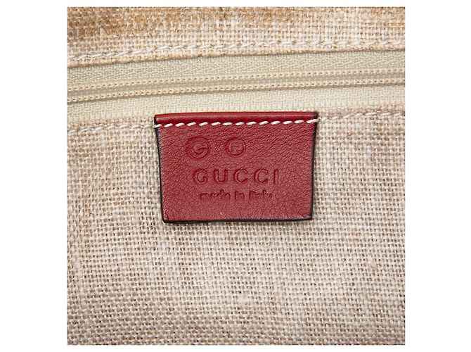 Bolso Boston Gucci Red Medium Microguccissima - vista 5