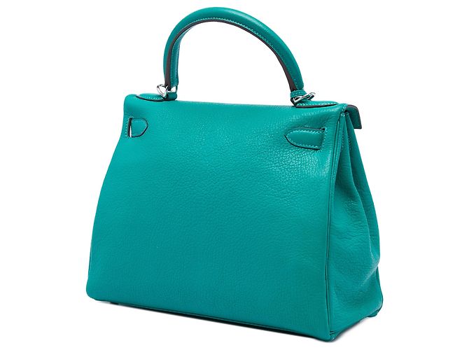 Hermès Blue Clemence Kelly II Retourne 28 - vue 2