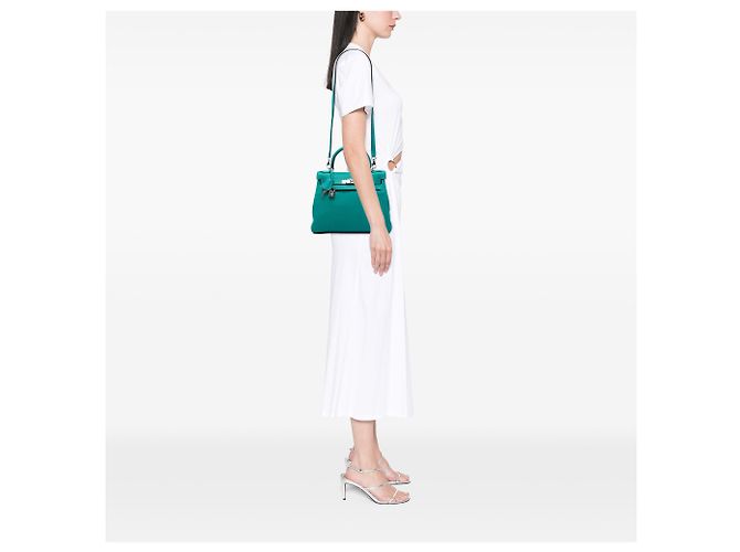 Hermès Blue Clemence Kelly II Retourne 28 - vue 5