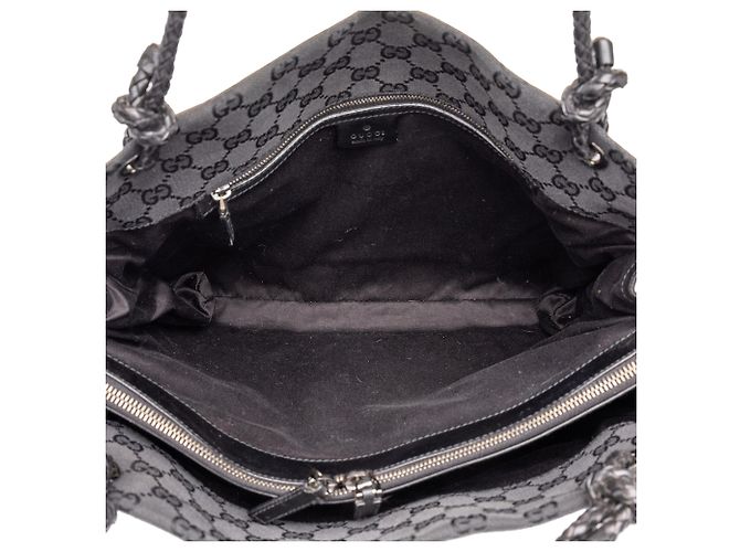 Borsa Tote Gucci in tela GG nera - vista 4
