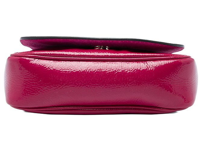 Gucci Pink Small Patent Soho Chain Flap Crossbody - vista 3