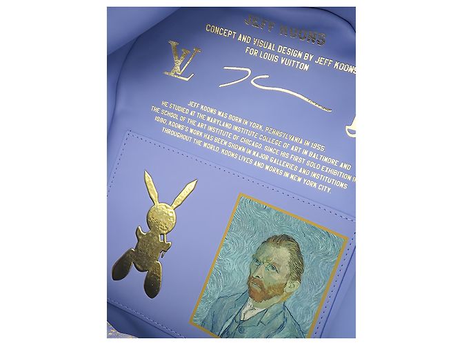 Zaino Louis Vuitton Blue Jeff Koons Masters Collection Van Gogh Palm Springs - vista 10