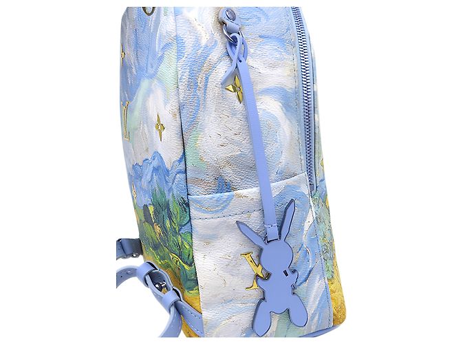 Zaino Louis Vuitton Blue Jeff Koons Masters Collection Van Gogh Palm Springs - vista 12