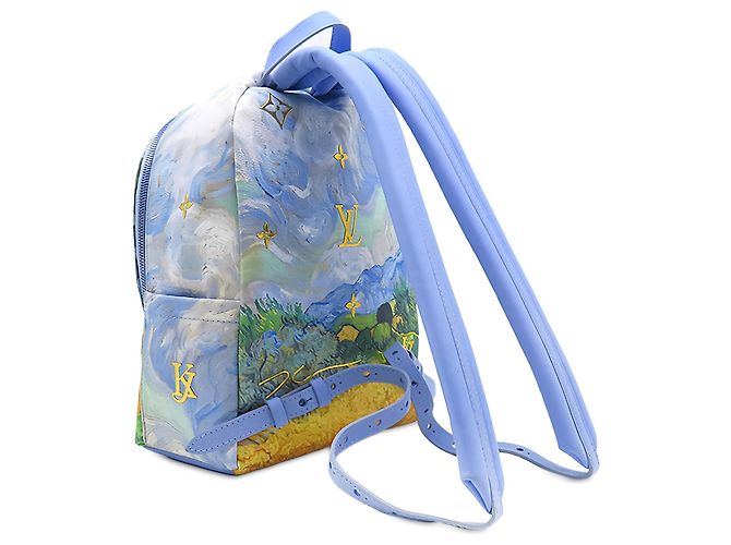 Zaino Louis Vuitton Blue Jeff Koons Masters Collection Van Gogh Palm Springs - vista 2