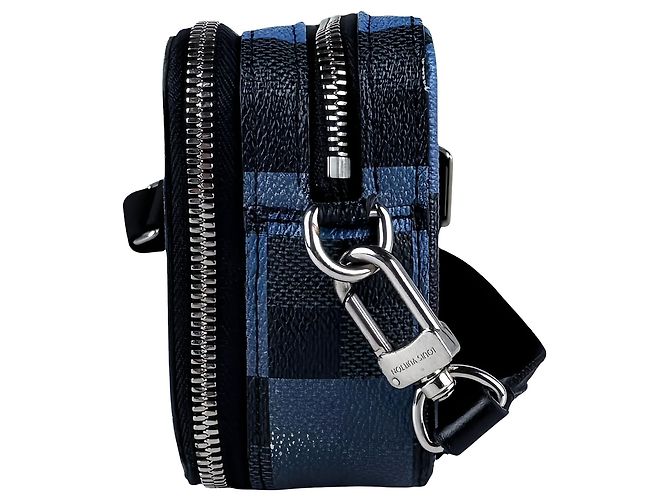 Louis Vuitton Blue Damier Graphite Giant Alpha Wearable Wallet - vista 12