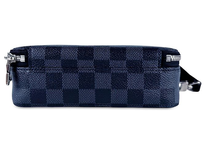 Louis Vuitton Blue Damier Graphite Giant Alpha Wearable Wallet - vista 3