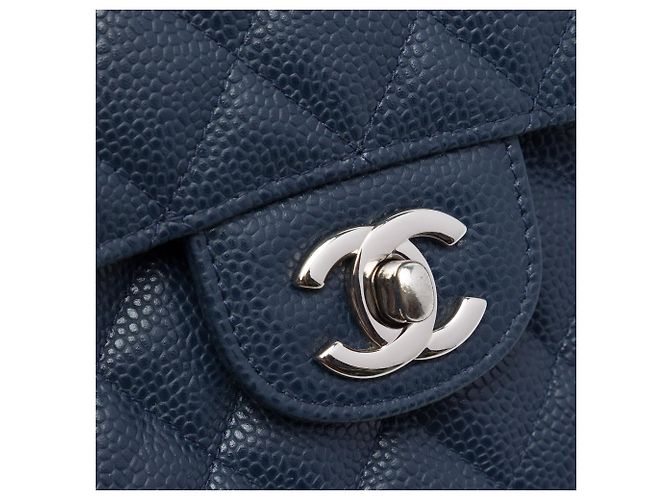 Chanel Blue Medium Classic Caviar Double Flap - vista 5