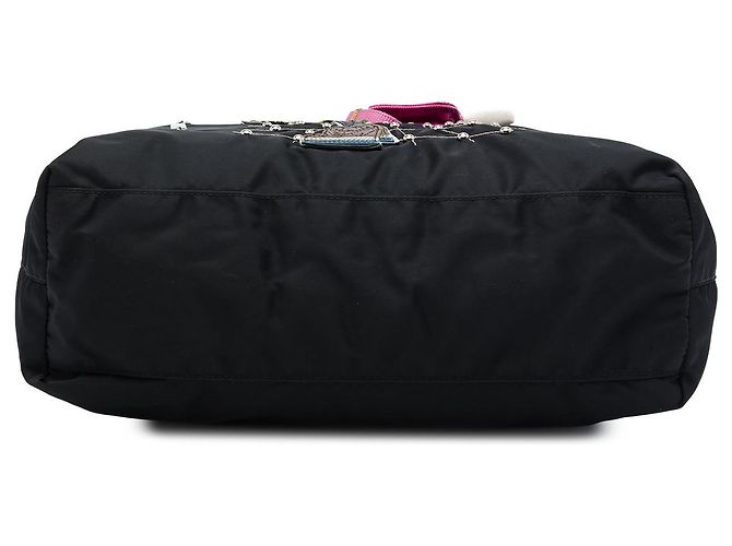 Tote convertible Robot em Tessuto com acabamento em Saffiano preto Prada - vista 3