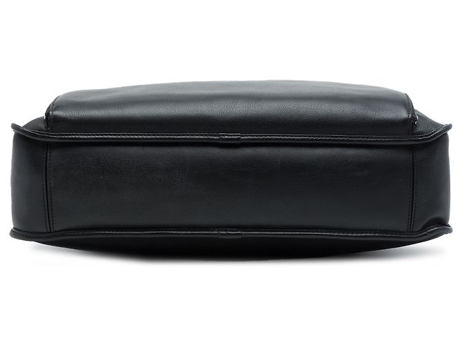 Pasta Anagram LOEWE em couro preto - vista 3
