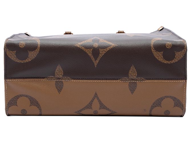 Louis Vuitton Brown Monogram Reverse Giant OnTheGo MM - vista 3