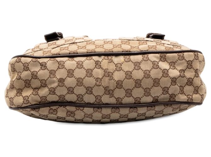 Borsa a tracolla Gucci in tela GG beige - vista 3