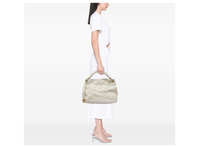 Louis Vuitton White Monogram Empreinte Artsy MM - view 7