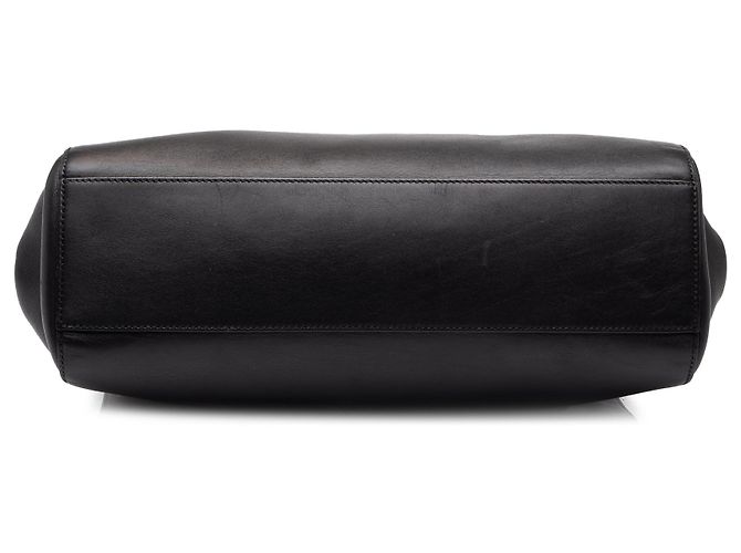 Bamboo Gucci Nymphaea Satchel aus schwarzem Leder Medium mit Bambus - Ansicht 3