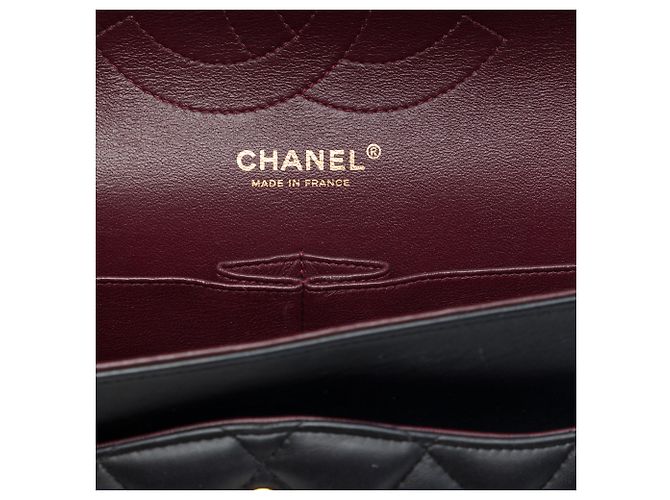 Chanel Black Jumbo Classic Lambskin Double Flap - vista 5