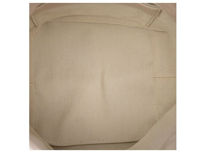 Borsa secchiello Chanel Mini in lambskin bianca con coulisse e catena CC - vista 4