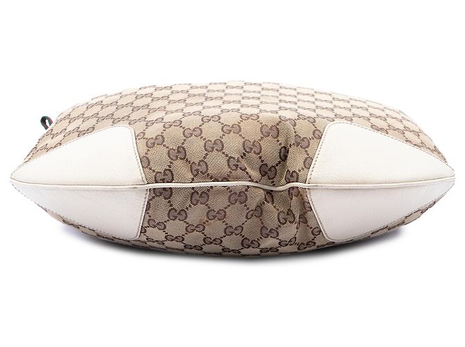 Gucci Beige Large GG Canvas Princy Hobo - vista 3