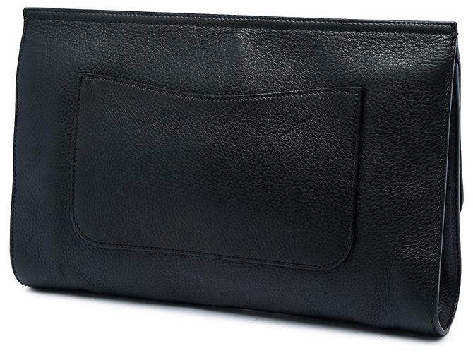 Bamboo Clutch Daily Gucci de piel de becerro negra con bambú - vista 2