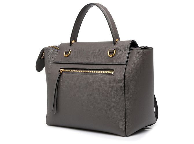 Belt Bag Céline Borsa cintura Celine in pelle di vitello micrograna grigia - vista 2