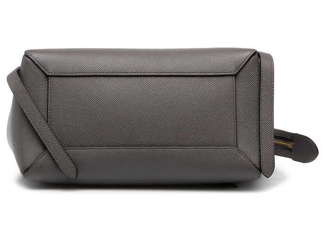 Belt Bag Céline Borsa cintura Celine in pelle di vitello micrograna grigia - vista 3