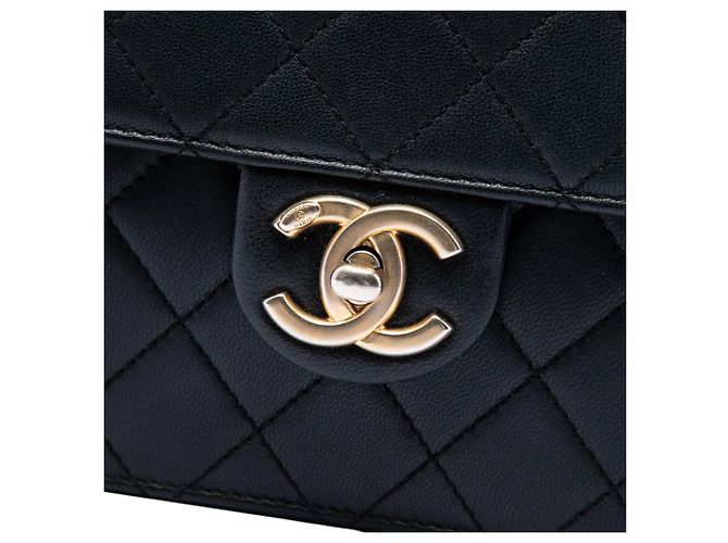Chanel Black Small Quilted Lambskin Chic Pearls Flap - vue 5