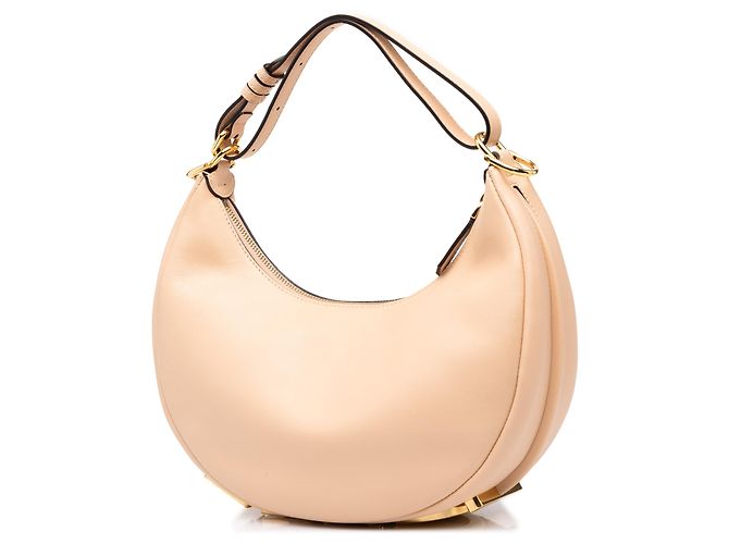 Fendi Pink Small Leather Fendigraphy Hobo - vista 2