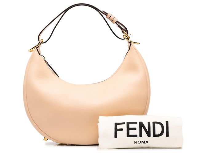 Fendi Pink Small Leather Fendigraphy Hobo - vista 7