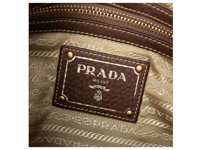Prada Beige Canvas Canapa Logo Crossbody - vue 5
