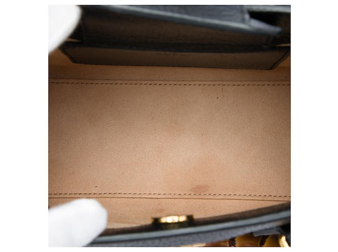 Borsa Gucci Diana Piccola in Pelle di Vitello Nera con Bambù - vista 4