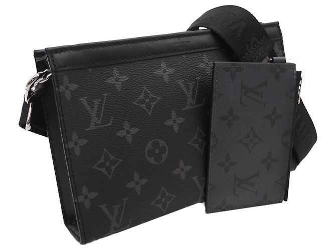 Louis Vuitton Cartera Gaston Monogram Eclipse Negra - vista 10