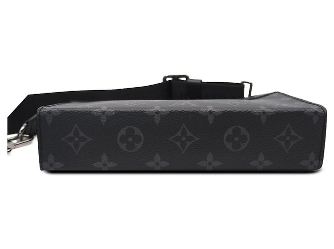 Louis Vuitton Cartera Gaston Monogram Eclipse Negra - vista 2