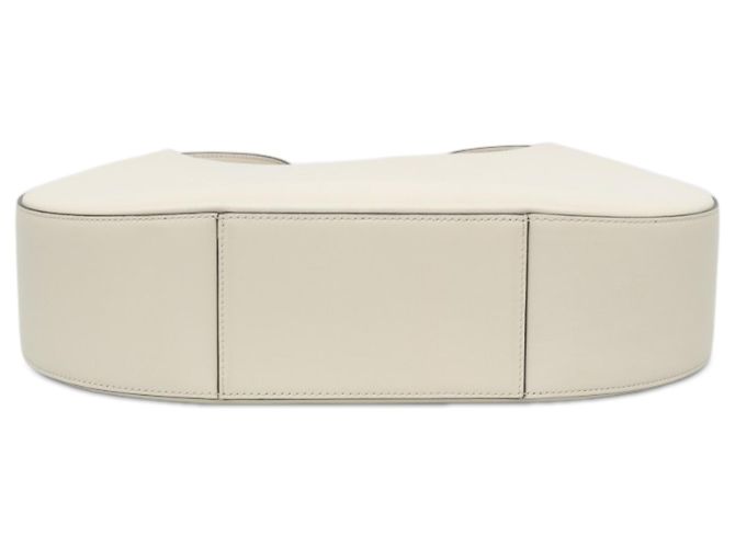 Salvatore Ferragamo Ferragamo White Medium Calfskin Smile Hobo - vista 3