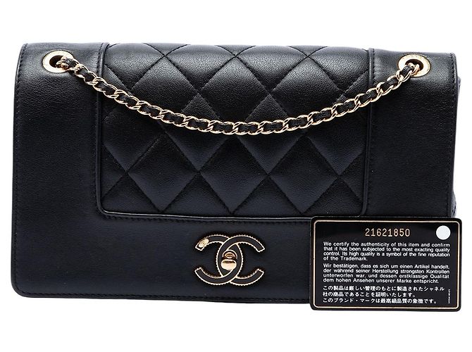 Chanel Black Small Lambskin Mademoiselle Flap - vista 7