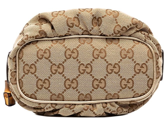 Gucci GG Canvas Bamboo Pouch in Beige - Ansicht 3