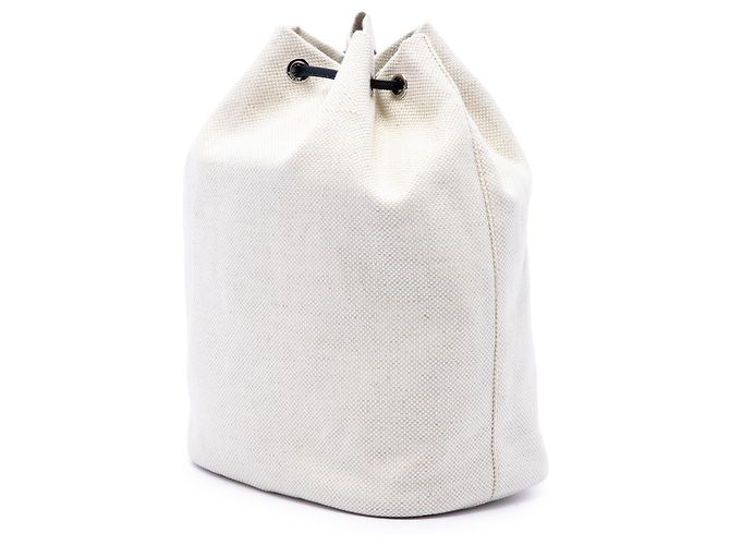 Bolso saco Prada de lona Mistolino marrón - vista 2