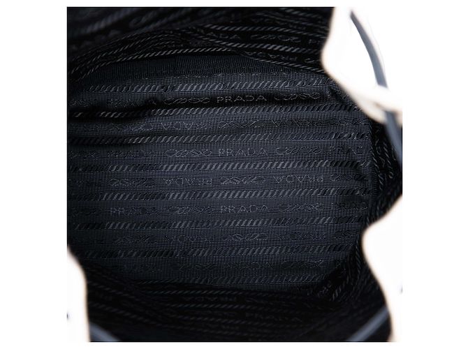 Bolso saco Prada de lona Mistolino marrón - vista 4