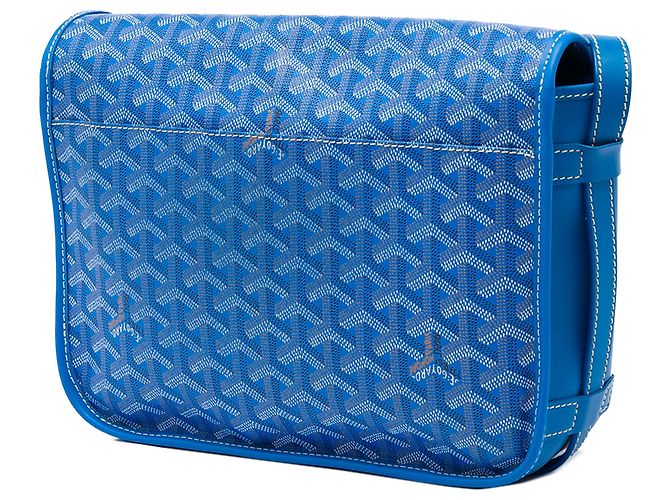 Goyard Blue Goyardine Belvedere MM - vista 2
