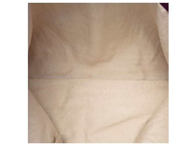 Borsa da viaggio Gucci in nylon GG viola - vista 4