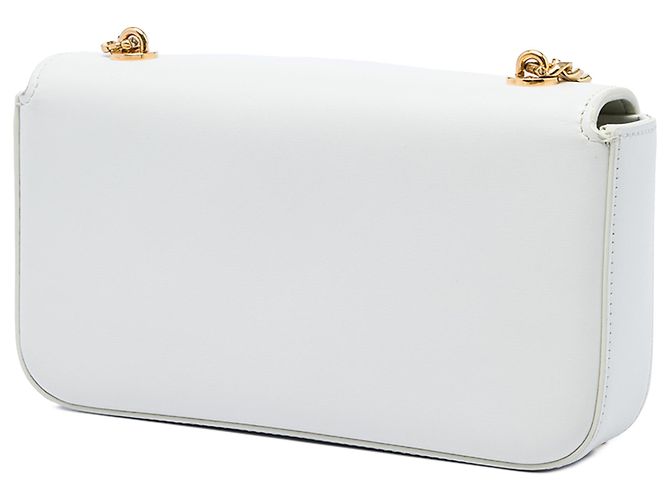 Céline Bolsa de Ombro com Corrente Celine em couro de bezerro branco Cuir Triomphe - vista 2