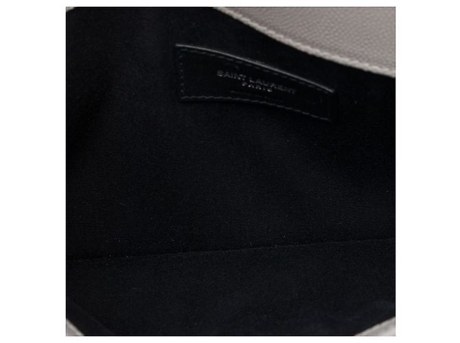 Autre Marque Saint Laurent Gray Grain De Poudre Uptown Pouch - Ansicht 4
