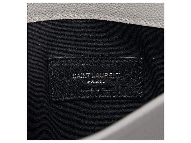Autre Marque Saint Laurent Gray Grain De Poudre Uptown Pouch - Ansicht 5