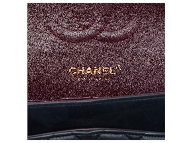 Chanel Black Medium Classic Lambskin Double Flap - vue 5