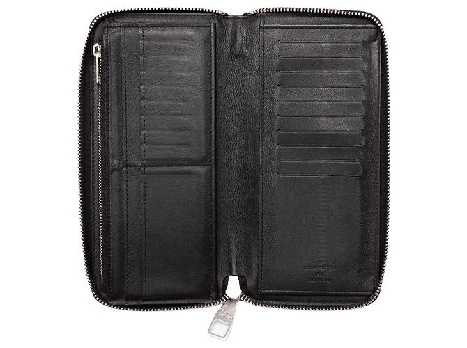 Louis Vuitton Black Taurillon Vertical Zippy Long Wallet - view 7
