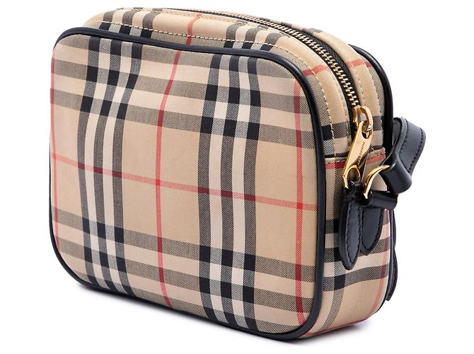 Burberry Camera Bag aus House Check Canvas in Beige - Ansicht 2