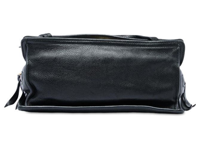 Prada Bolsa tiracolo Etiquette em couro de bezerro glacé preto - vista 3