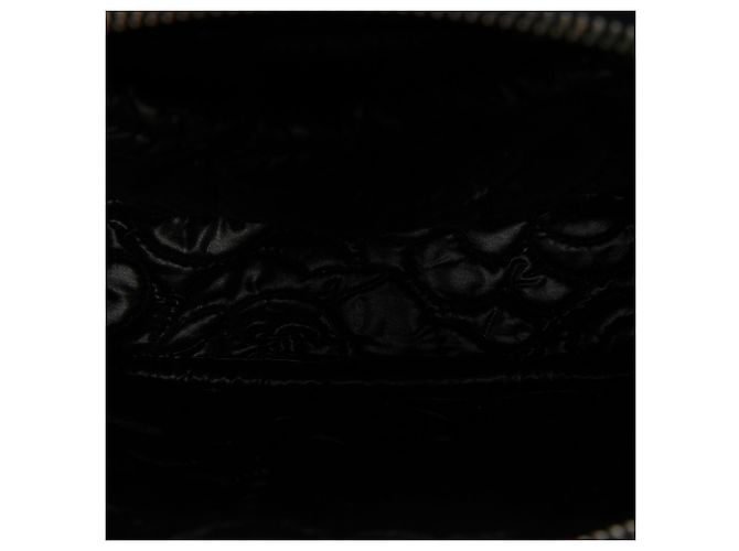Bolso Chanel Black CC Quilted Caviar Camellia - vista 4